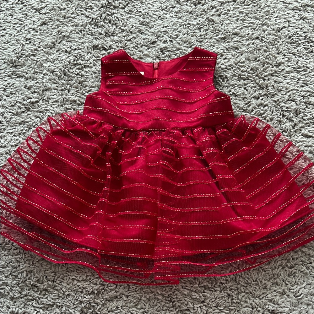 Purple Rose Red Tulle Baby Party Formal Dress